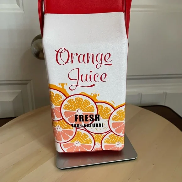 Orange Juice Themed Crossbody Bag - Picture 2 of 7
